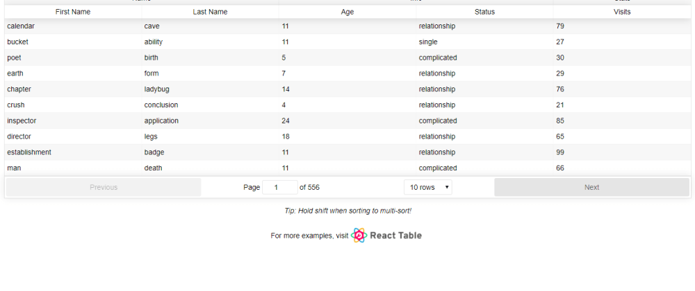 Cover image for React-table