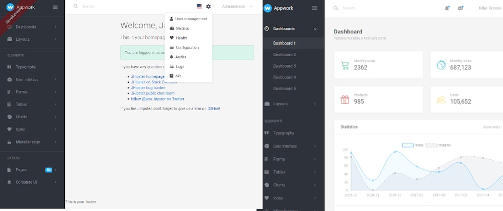 Cover image for Replacing JHipster UI components (Part 2. Adding SideNavbar and customizing more components)