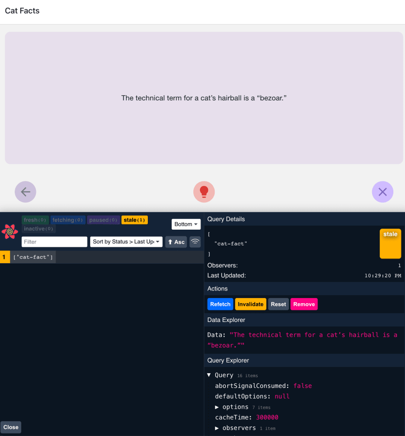 React Query Devtools