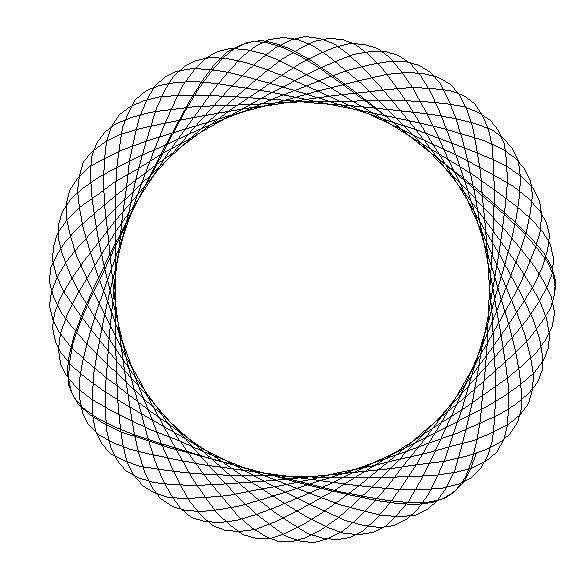 An animation of lines rotating creating beautiful geometric patterns