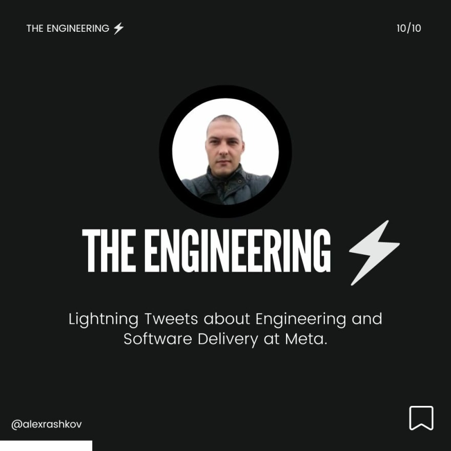 Lightning Tweets about Engineering and Software Delivery at Meta and Meta IC Levels