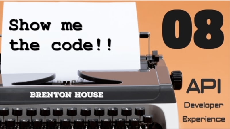 Show me the code! - API DX