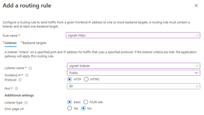 Application Gateway - Listener