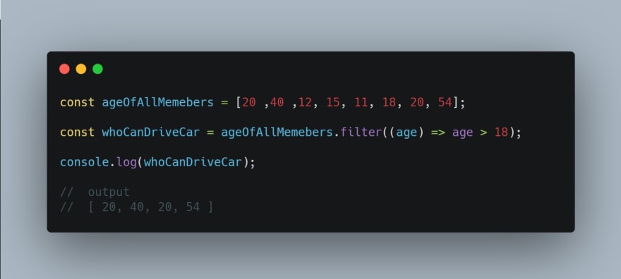 filter method example