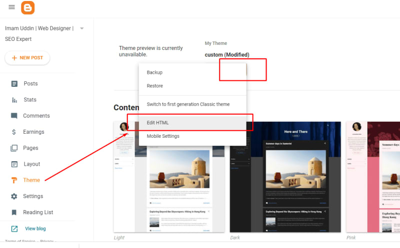 edit-html-blogger-template-blogger-theme-imamuddinwp