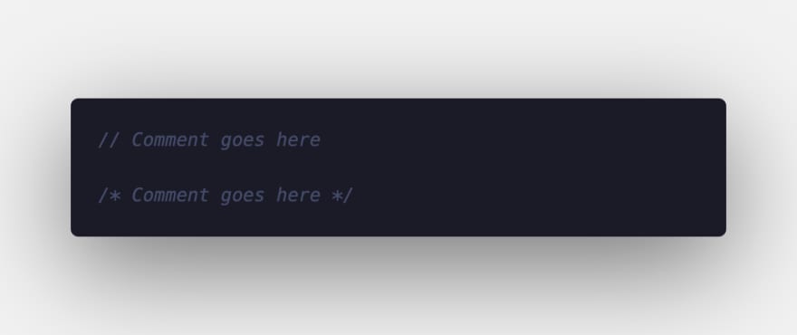 Javascript Commenting