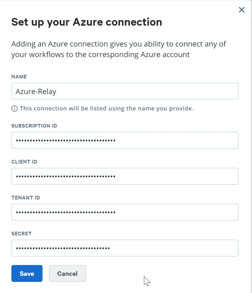 Set up your Azure connection