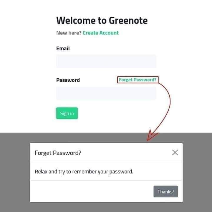 Forgot password
