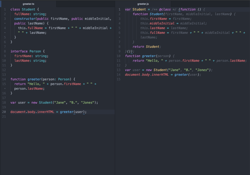 typescript vs javascript