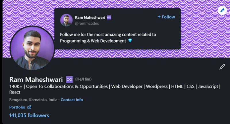 Ram Maheshwari (@rammcodes) Linkedin