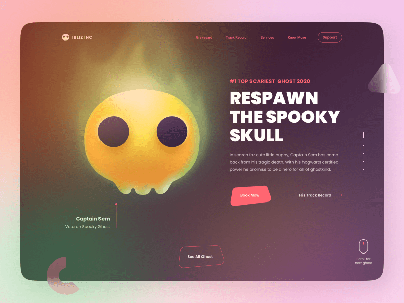 candy skull frontend interface