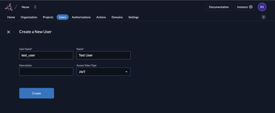 access token type JWT