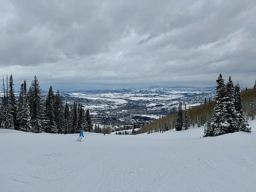 Skiing in Steamboat with Janene and Trish