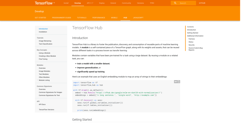 TensorFlow Hub