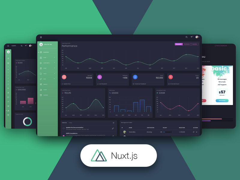 Nuxt Black Dashboard Pro – Creative Tim
