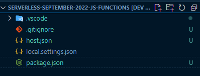 Files generated by func init