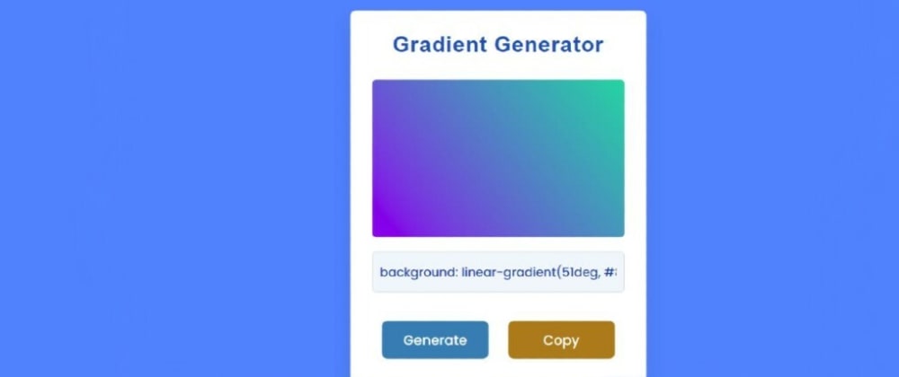 Trình tạo màu gradient ngẫu nhiên sử dụng JavaScript và CSS: Bạn muốn tạo ra những mẫu gradient ngẫu nhiên độc đáo cho trang web của mình không? Trình tạo màu gradient ngẫu nhiên sử dụng JavaScript và CSS sẽ giúp bạn thực hiện điều đó một cách dễ dàng. Được thiết kế để giúp bạn tạo ra những mẫu gradient đẹp mắt, công cụ này sẽ đem lại cho bạn trang web thật sự độc đáo. Xem hình ảnh để khám phá thêm về nó.