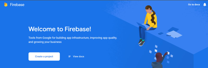 Firebase home page