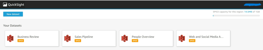 create a new dataset