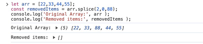 Javascript .splice() vs .toSpliced() - DEV Community