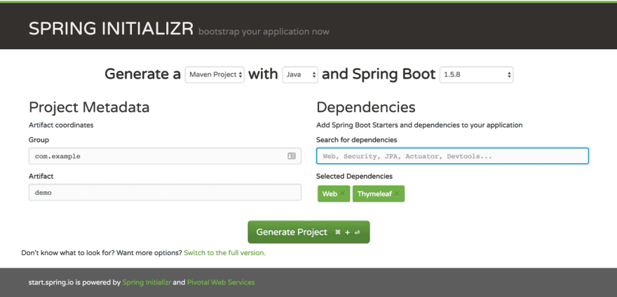 Spring Initializr