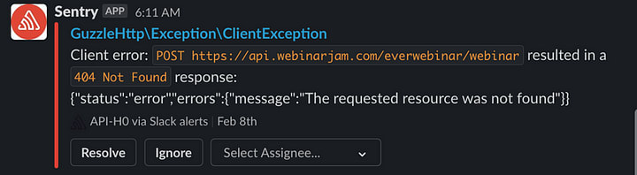Monitoring errors with Sentry