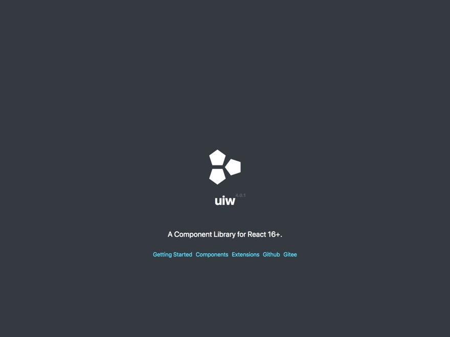 قالب uiw برای React