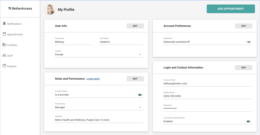 Profile Page