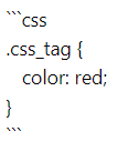 Preview Code CSS Markdown