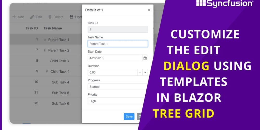 Customize The Edit Dialog Using Templates In Blazor Treegrid Dev Community 7447