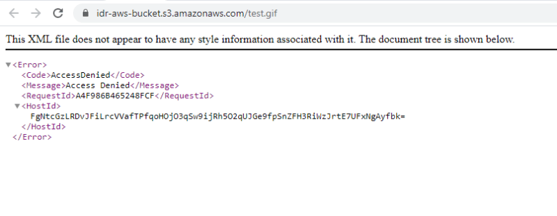 Private S3 Object Access Error