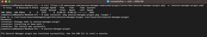 Installing SSM Plugin on Mac OS