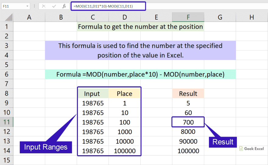 Get number place value