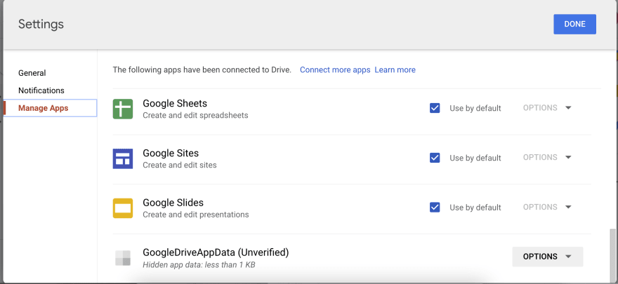 Manage Apps