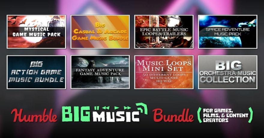 Humble BIG MUSIC Bundle For Games, Films, And Content Creators