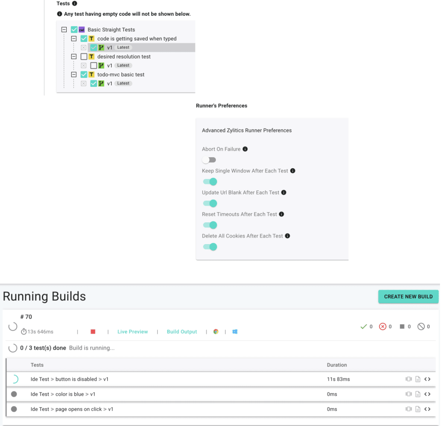 Zylitics test runner