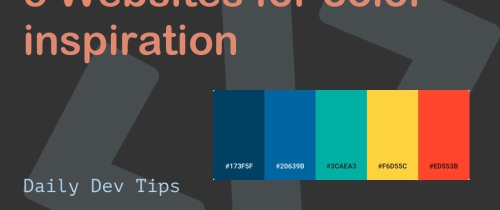 Cover Image for 5 Websites for color inspiration