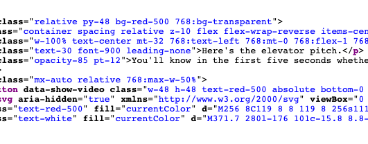 Example of wild CSS classes