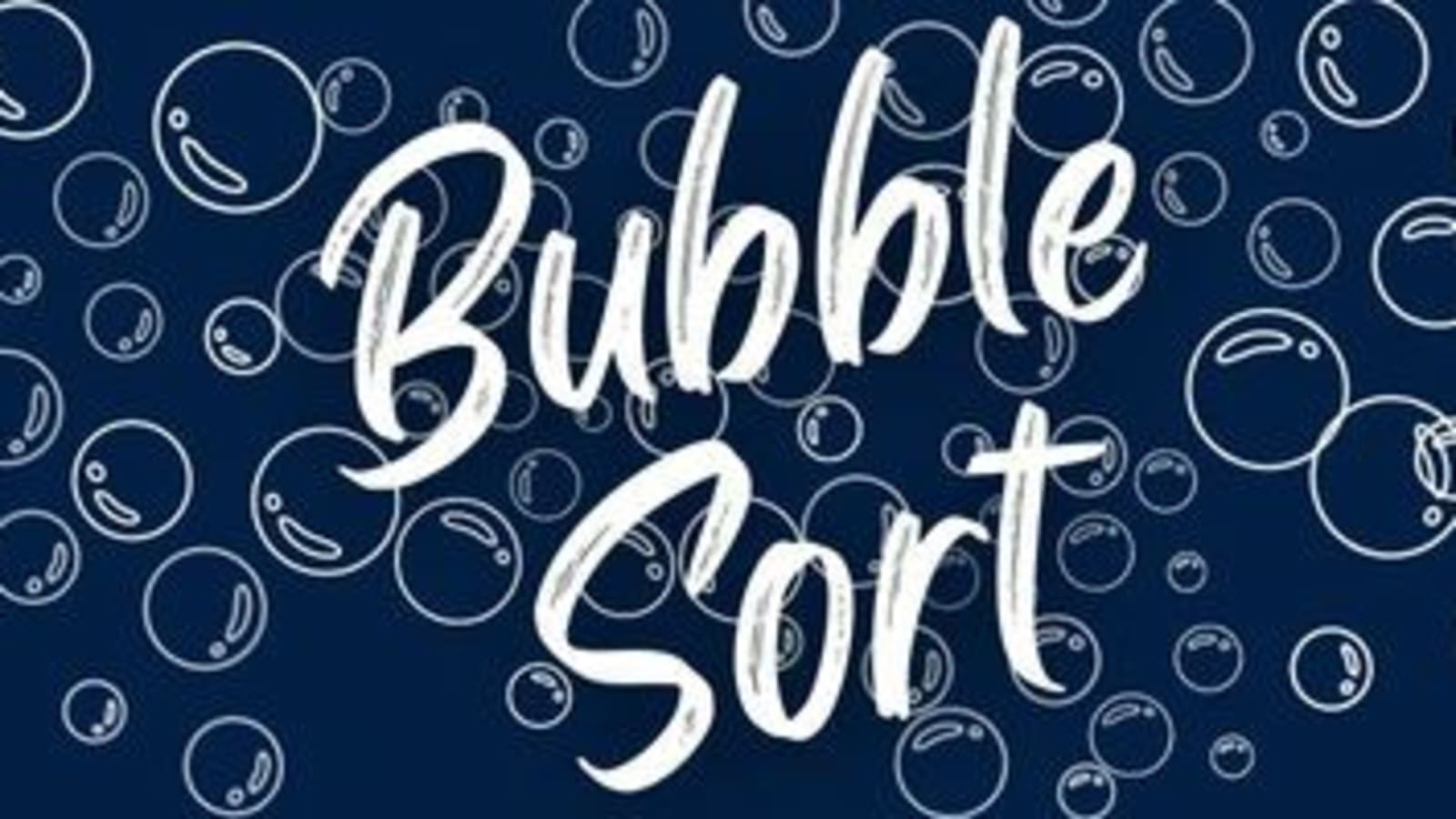 Bubble sort algorithm - DEV Community