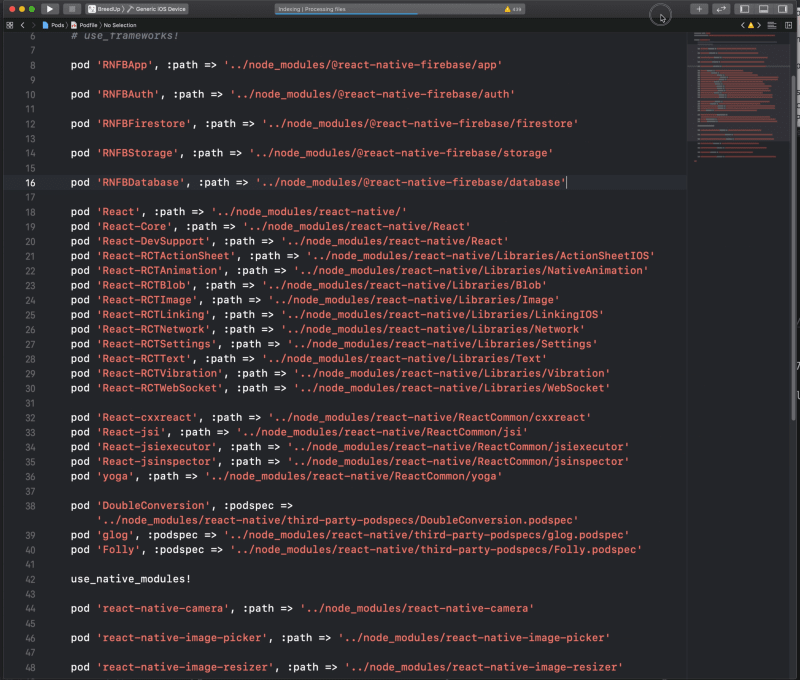 🔢  ❌  Fixing Podfile