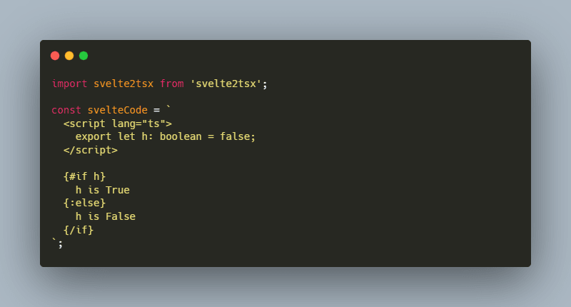 A love story of Svelte and JSX