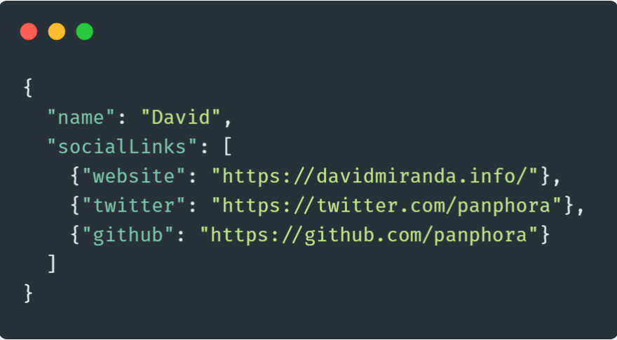 json output