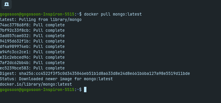 Pull MongoDB image from Docker