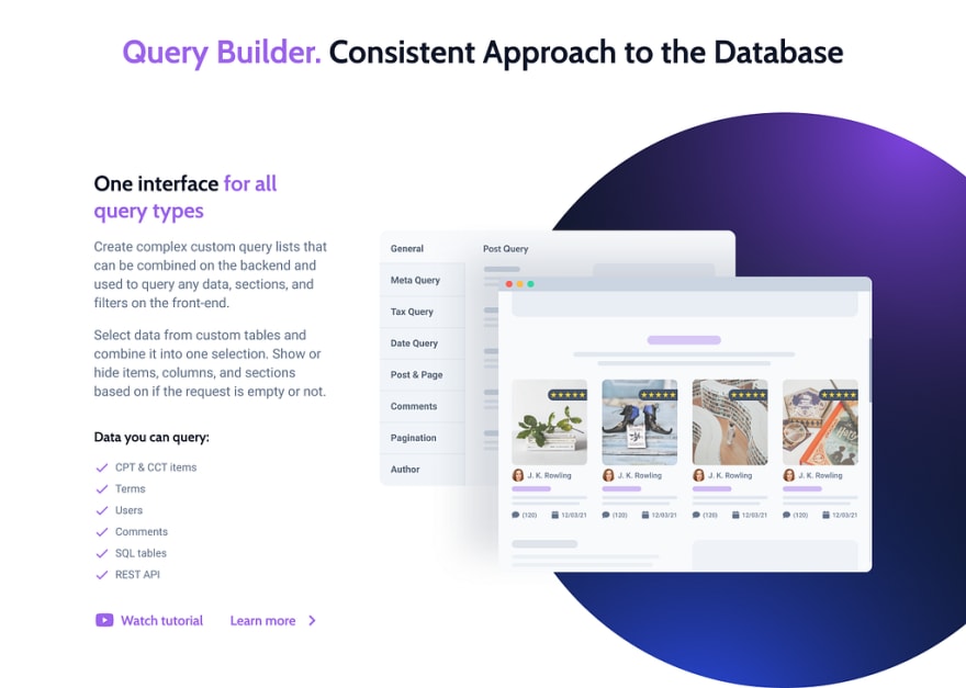 WordPress Query Builder