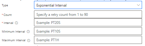 exponential interval