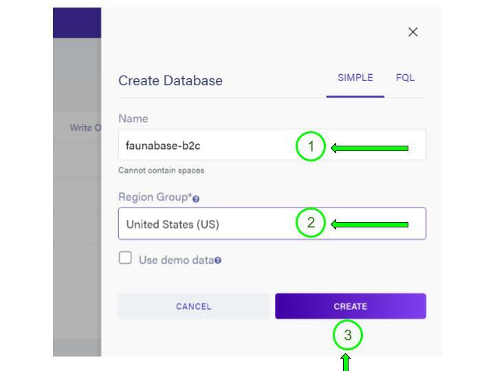 create fauna database 2