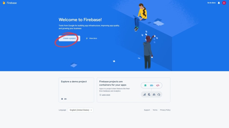 firebase project registration instruction