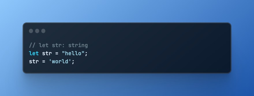 Type Inference for a string