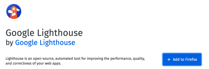 Google releases Lighthouse web dev extension for Firefox
