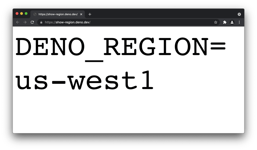 Deployed Deno code